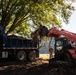 Filling trucks with debris