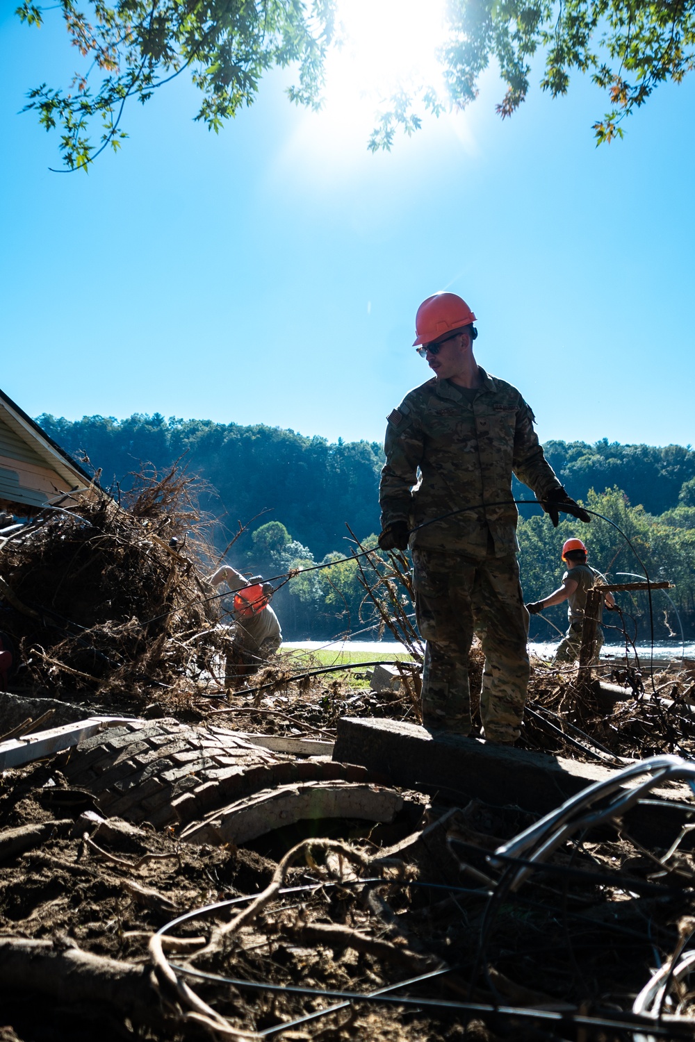 Sorting debris