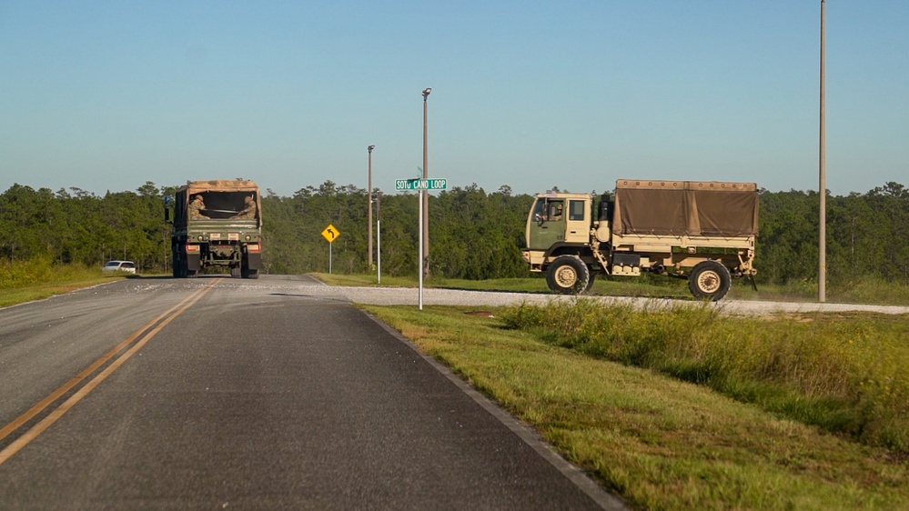 Louisiana National Guard Soldiers stage at the 7th Special Forces Group (Airborne)