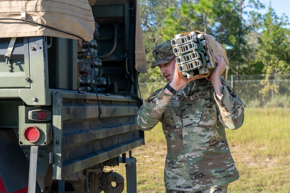 Louisiana National Guard Soldiers stage at the 7th Special Forces Group (Airborne)