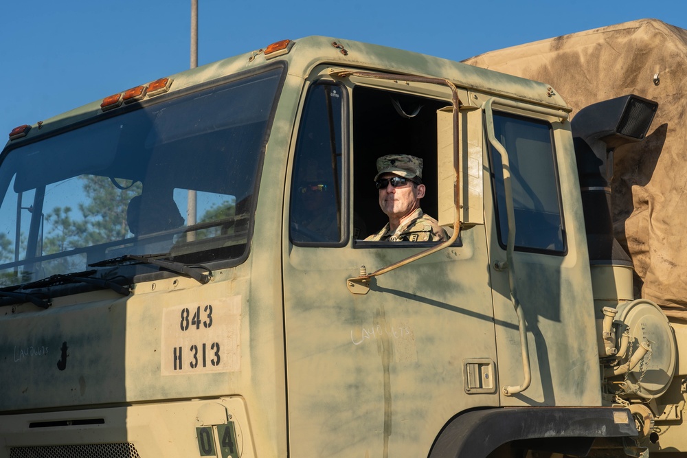 Louisiana National Guard Soldiers stage at the 7th Special Forces Group (Airborne)