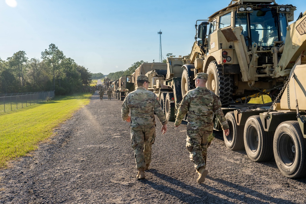 Louisiana National Guard Soldiers stage at the 7th Special Forces Group (Airborne)