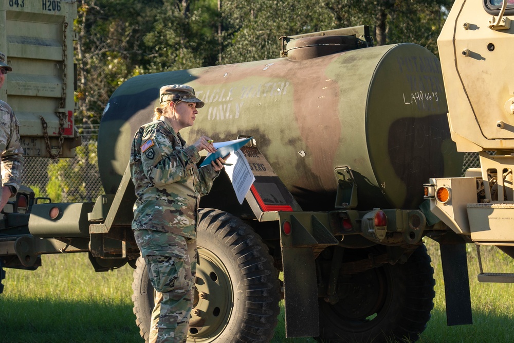 Louisiana National Guard Soldiers stage at the 7th Special Forces Group (Airborne)