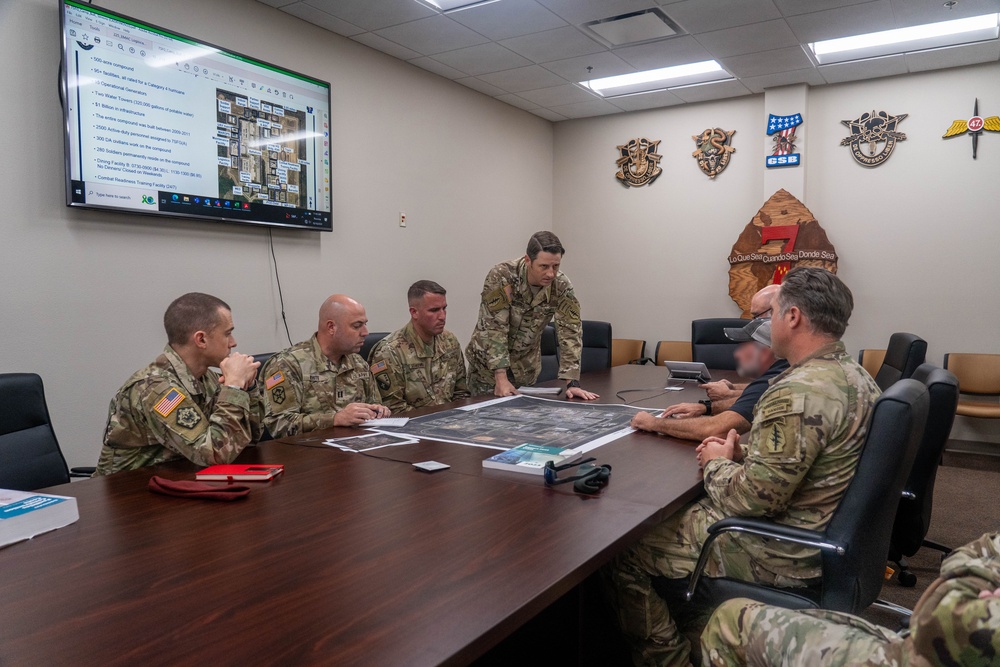 Louisiana National Guard Soldiers stage at the 7th Special Forces Group (Airborne)