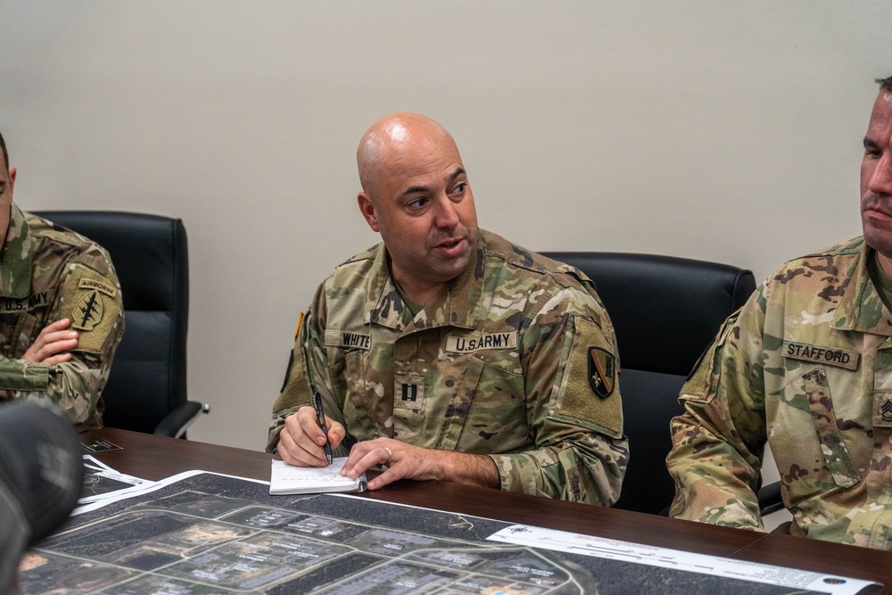 Louisiana National Guard Soldiers stage at the 7th Special Forces Group (Airborne)