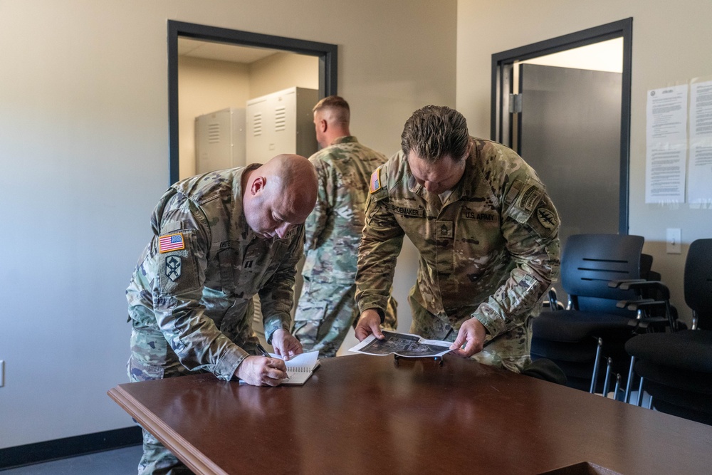 Louisiana National Guard Soldiers stage at the 7th Special Forces Group (Airborne)