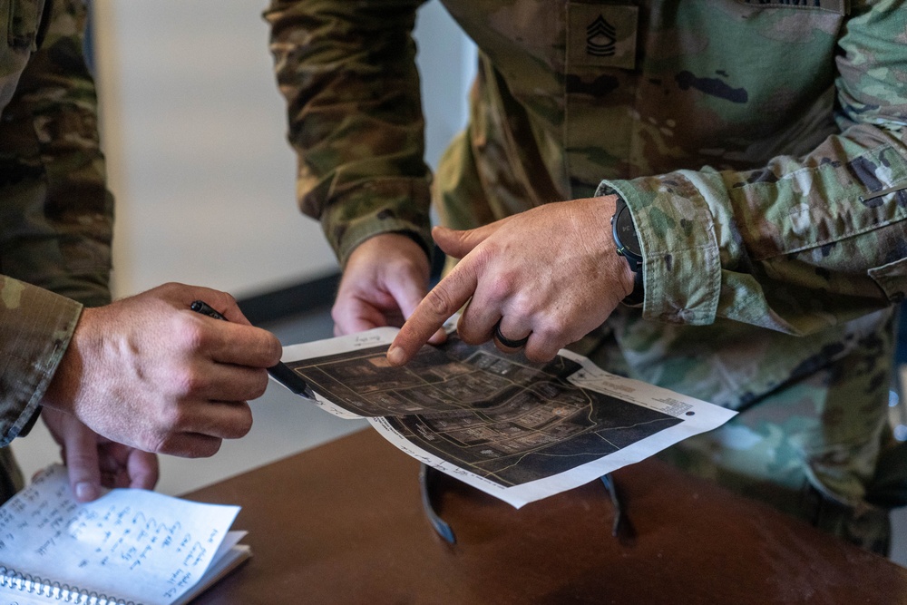 Louisiana National Guard Soldiers stage at the 7th Special Forces Group (Airborne)