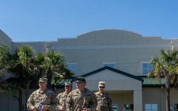 Louisiana National Guard Soldiers stage at the 7th Special Forces Group (Airborne)