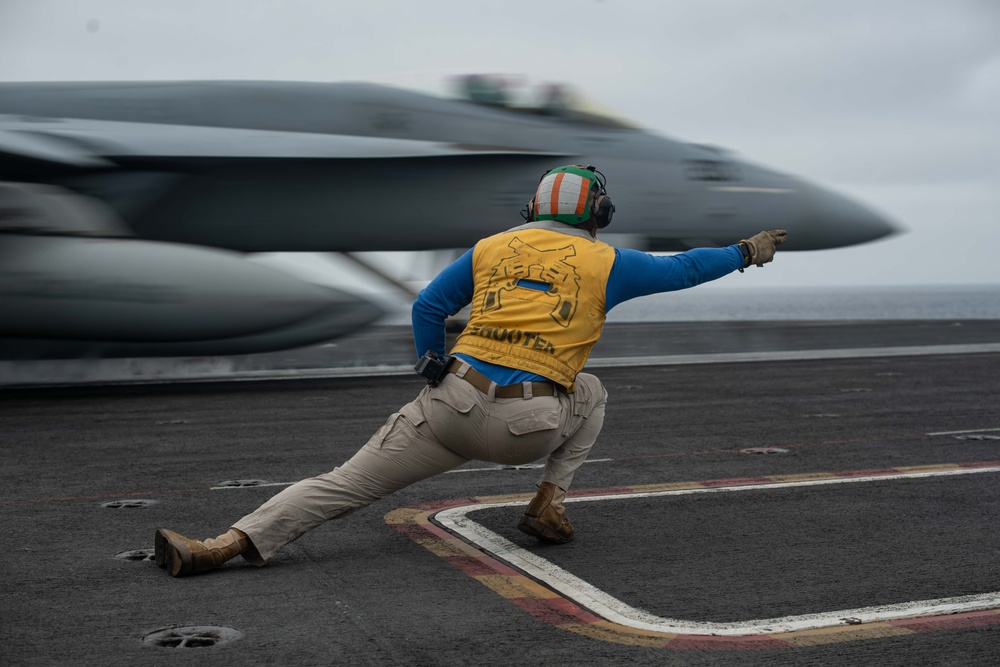 CVW-11 Squadrons Fly Off from Theodore Roosevelt