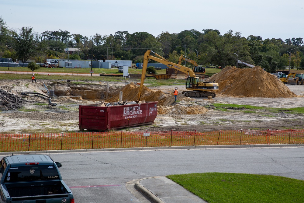 Construction on Camp Lejeune