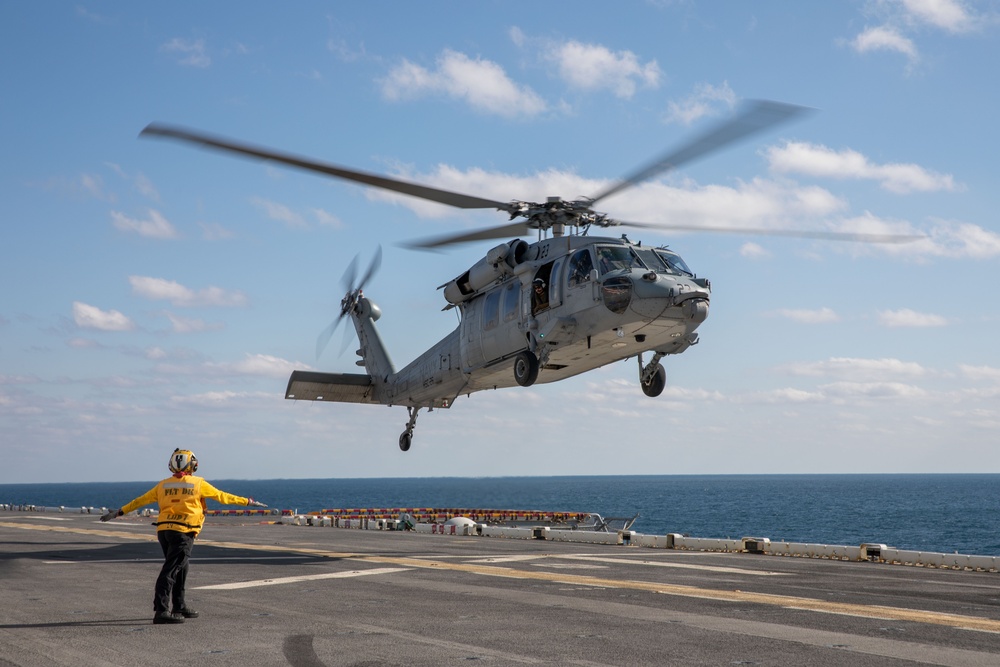 Flight Operations onboard USS Iwo Jima