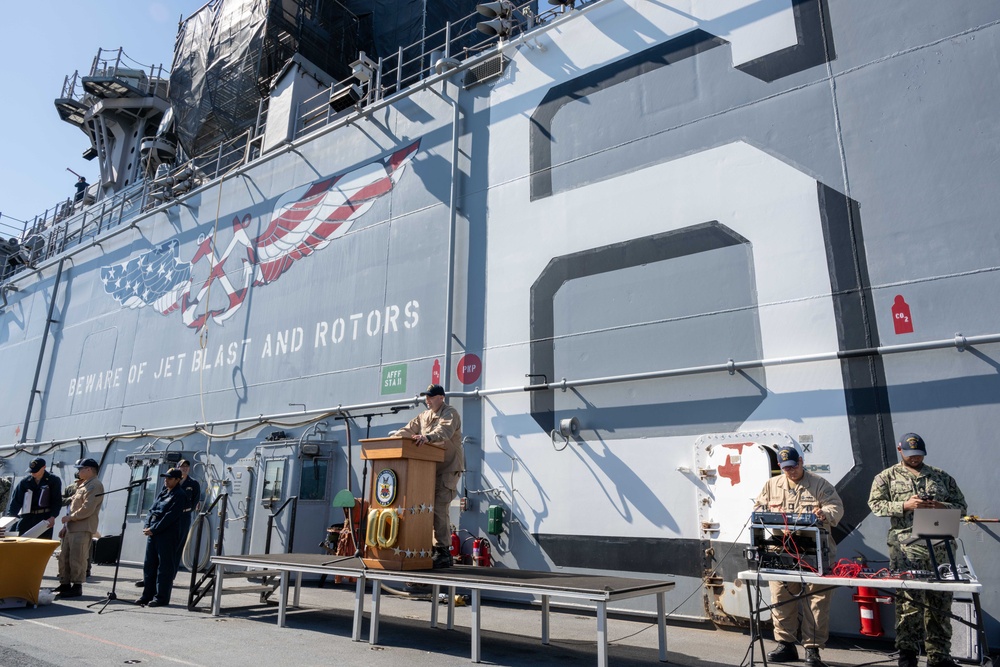 USS America (LHA 6) Celebrates 10 Commissioning Anniversary