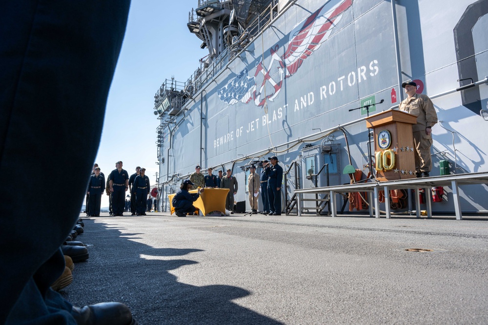 USS America (LHA 6) Celebrates 10 Commissioning Anniversary