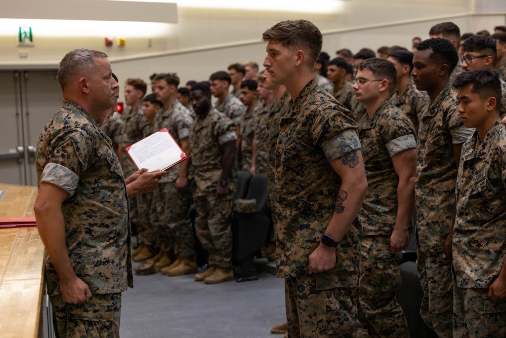 Marines Awarded the Navy and Marine Corps Achievement Medal for Life Saving Actions