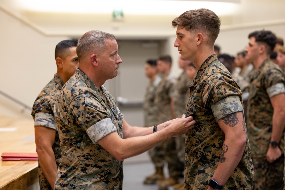 Marines Awarded the Navy and Marine Corps Achievement Medal for Life Saving Actions