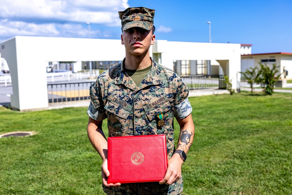 Marines Awarded the Navy and Marine Corps Achievement Medal for Life Saving Actions