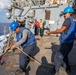 Replenishment-at-Sea aboard the USS Cole