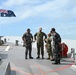 HMAS Sydney Port Visit to White Beach Naval Facility