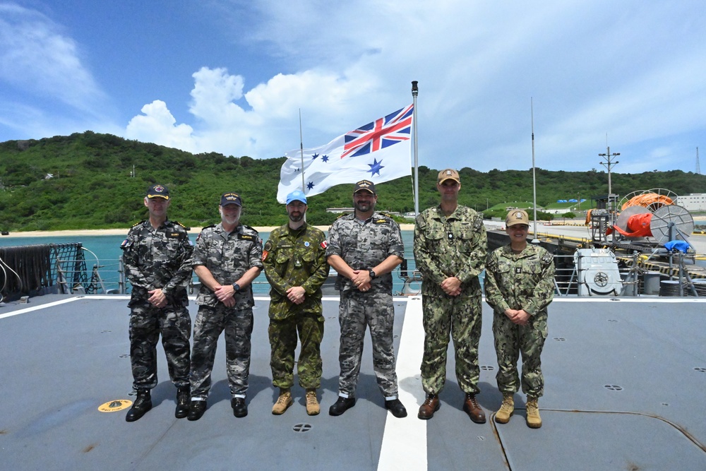 HMAS Sydney Port Visit to White Beach Naval Facility