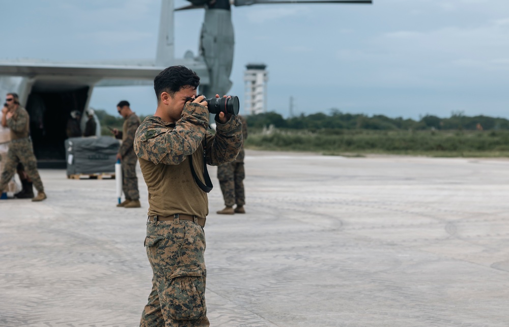 U.S., Philippine Marines load MV-22 Osprey’s in Laoag to Support Relief Efforts Alongside Philippine Allies