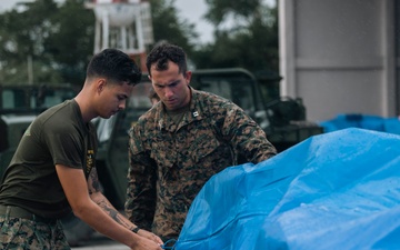 U.S., Philippine Marines load MV-22 Ospreys in Laoag to Support Relief Efforts Alongside Philippine Allies