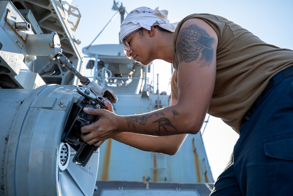 Routine Maintenance aboard the USS Cole