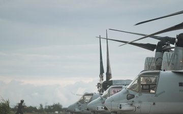 U.S., Philippine Marines Finish loading MV-22 Ospreys in Laoag to Support Relief Efforts Alongside Philippine Allies