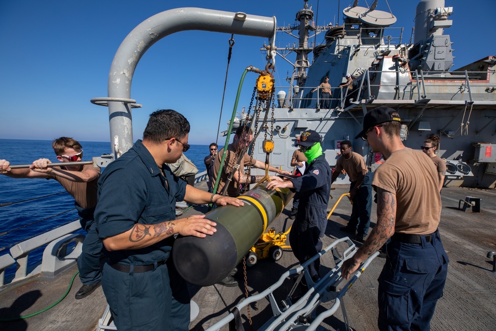 Mark 32 Maintenance aboard the USS Cole