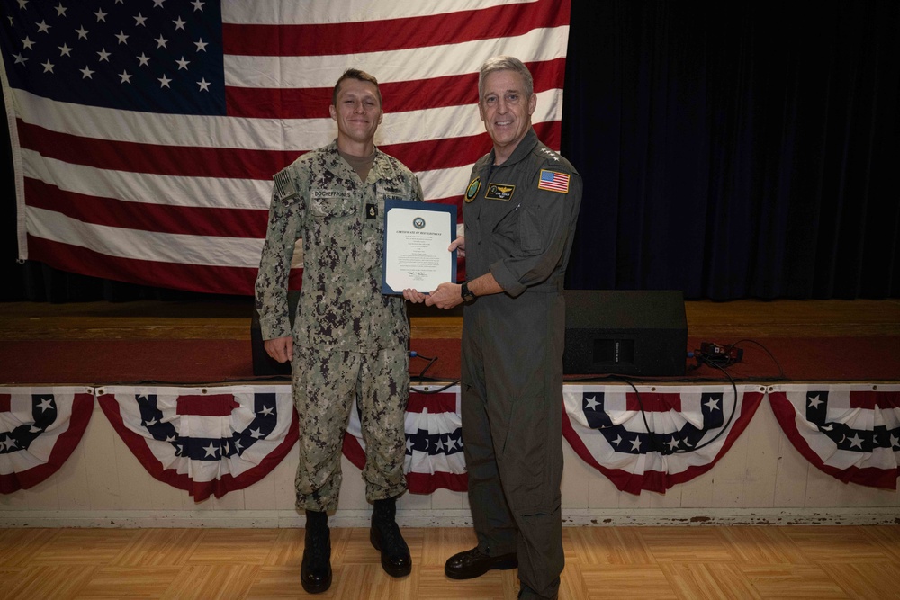 Adm. Steve Koehler, commander, U.S. Pacific Fleet, tours Diego Garcia