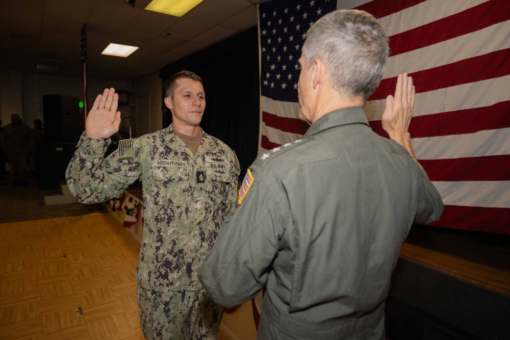 Adm. Steve Koehler, commander, U.S. Pacific Fleet, tours Diego Garcia