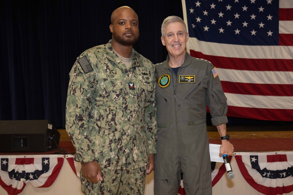 Adm. Steve Koehler, commander, U.S. Pacific Fleet, tours Diego Garcia