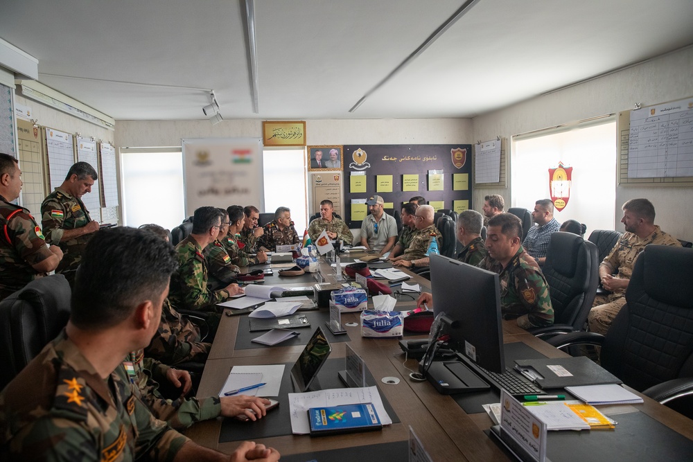 Peshmerga 3rd and 4th Division Command Post Exercise