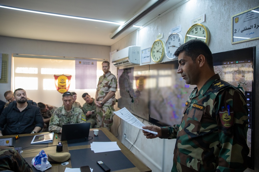 Peshmerga 3rd and 4th Division Command Post Exercise