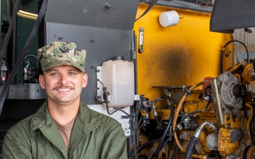 SEABEE IN THE SPOTLIGHT: Construction Mechanic 2nd Class Gerould Scot, NMCB 27