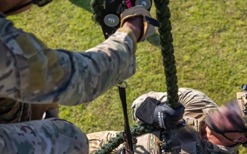 MARSOC’s Multi-Purpose Canines Practice Fast-Roping