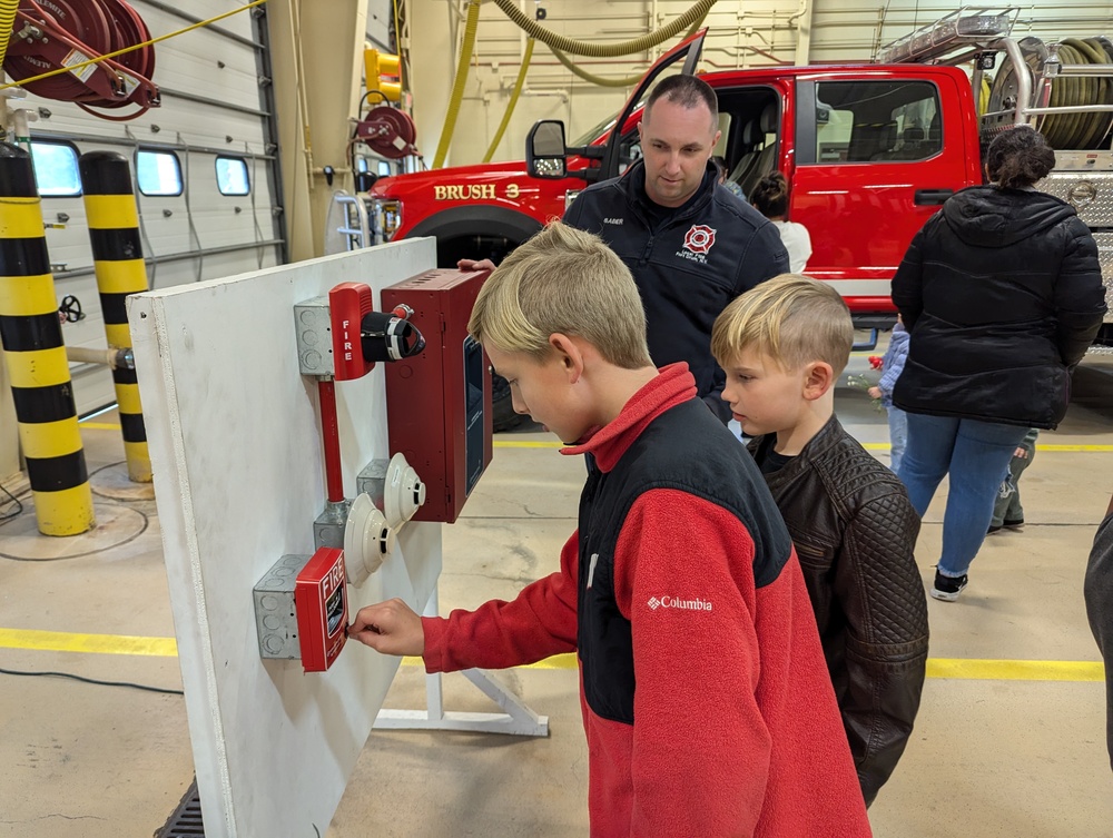 Fort Drum fire personnel promote safety during Fire Prevention Week