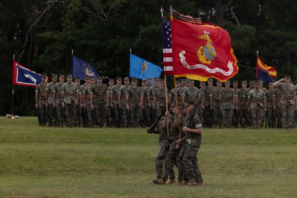 Upholding Tradition: 3rd Battalion, 2d Marine Regiment, 2d Marine Division Change of Command Ceremony