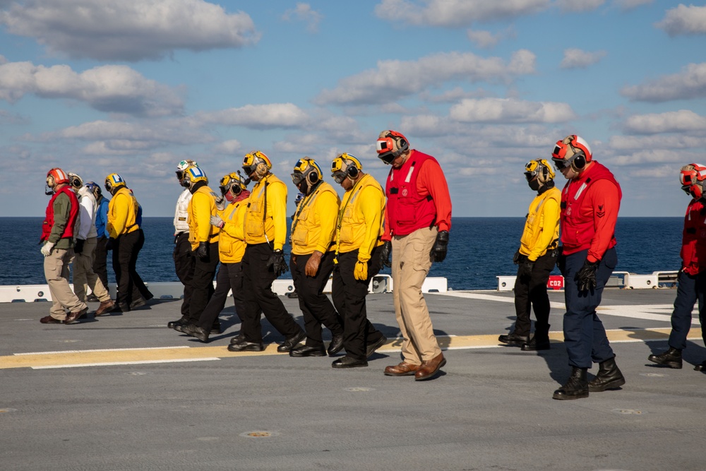 Flight Operations onboard USS Iwo Jima