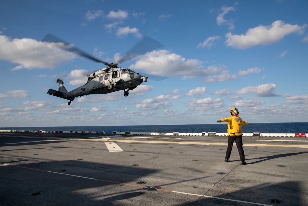 Flight Operations onboard USS Iwo Jima