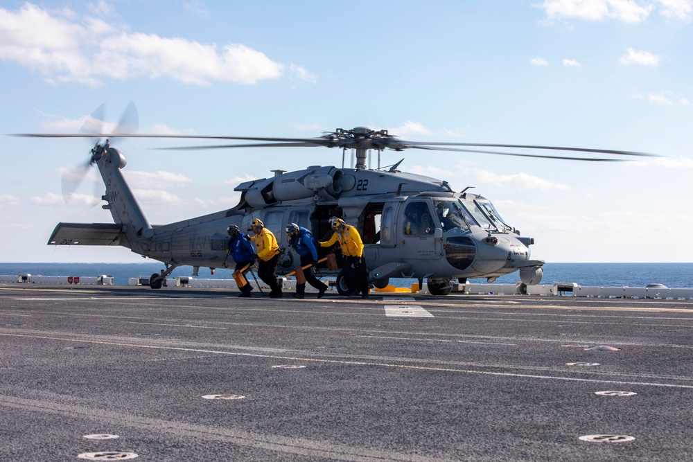 Flight Operations onboard USS Iwo Jima