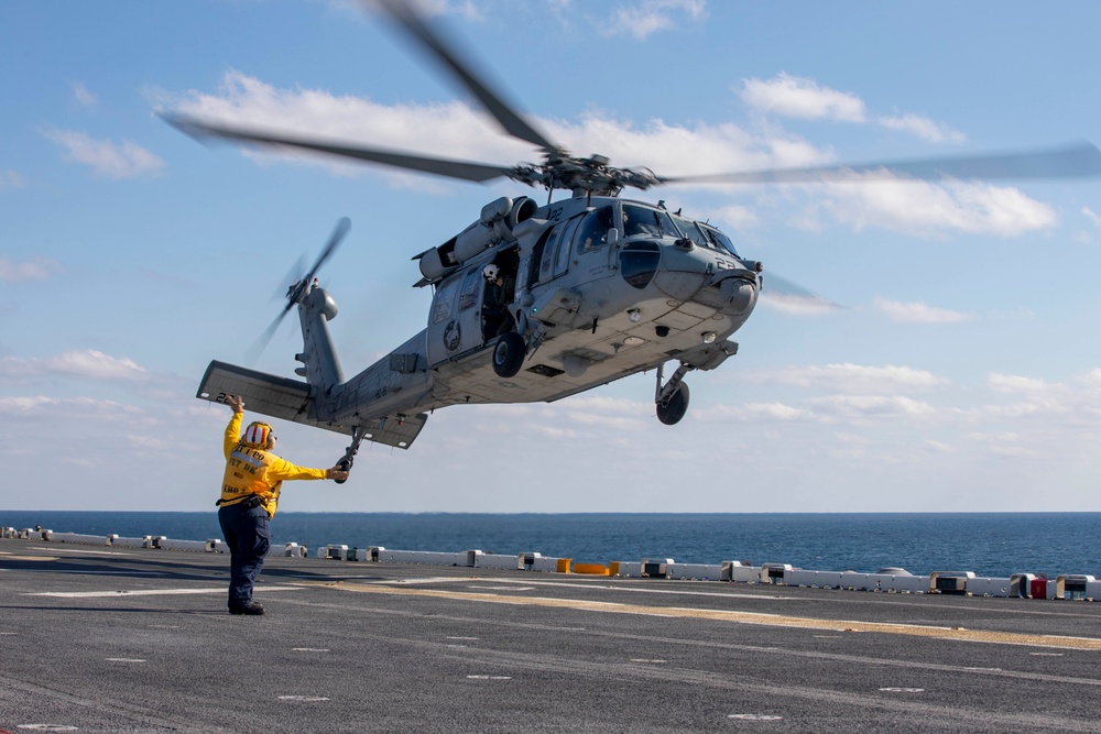 Flight Operations onboard USS Iwo Jima