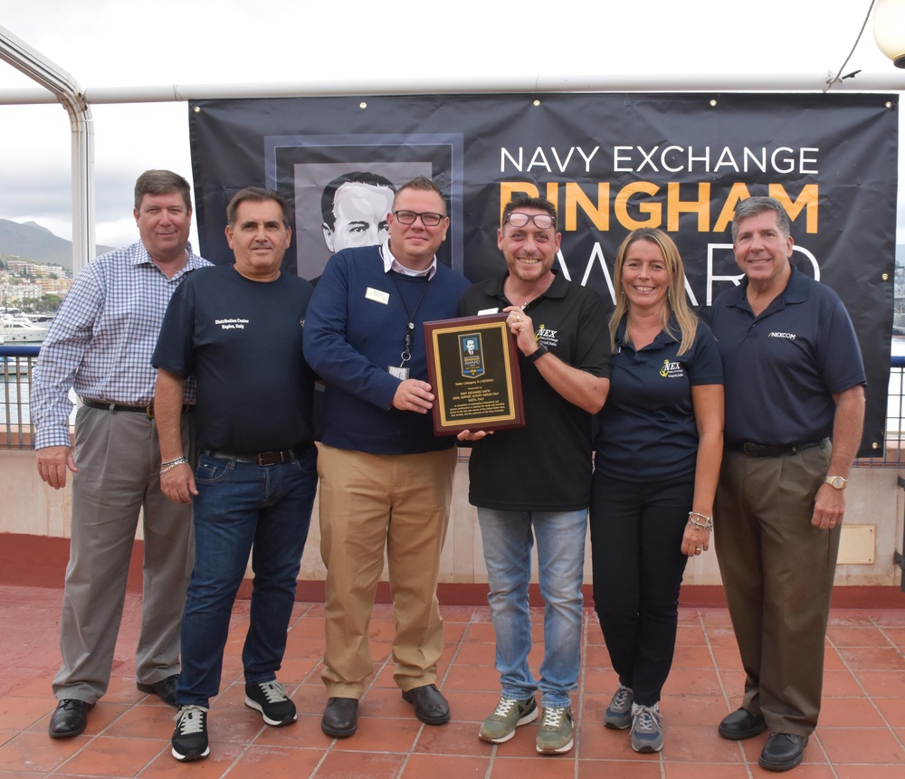 Navy Exchange Gaeta Receives its 2023 Bingham Award