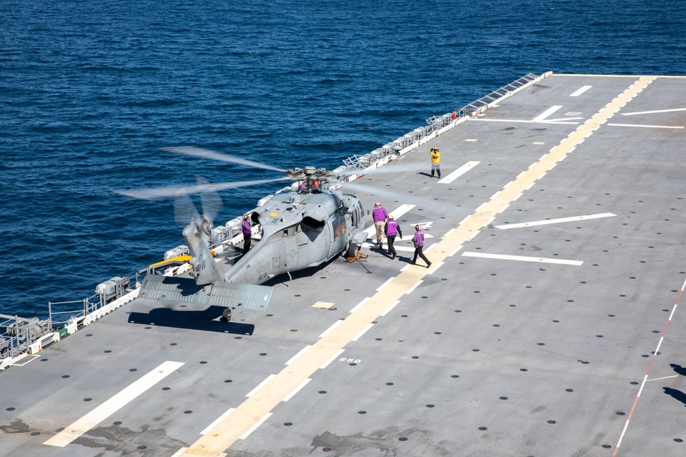 Flight Operations onboard USS Iwo Jima