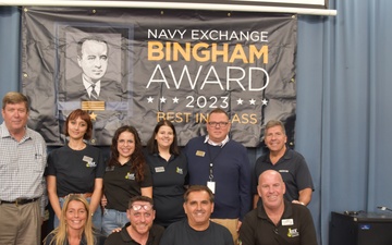 Navy Exchange Gaeta Receives its 2023 Bingham Award