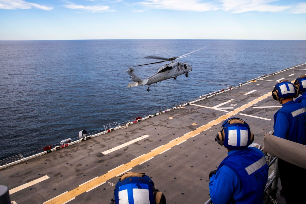 Flight Operations onboard USS Iwo Jima