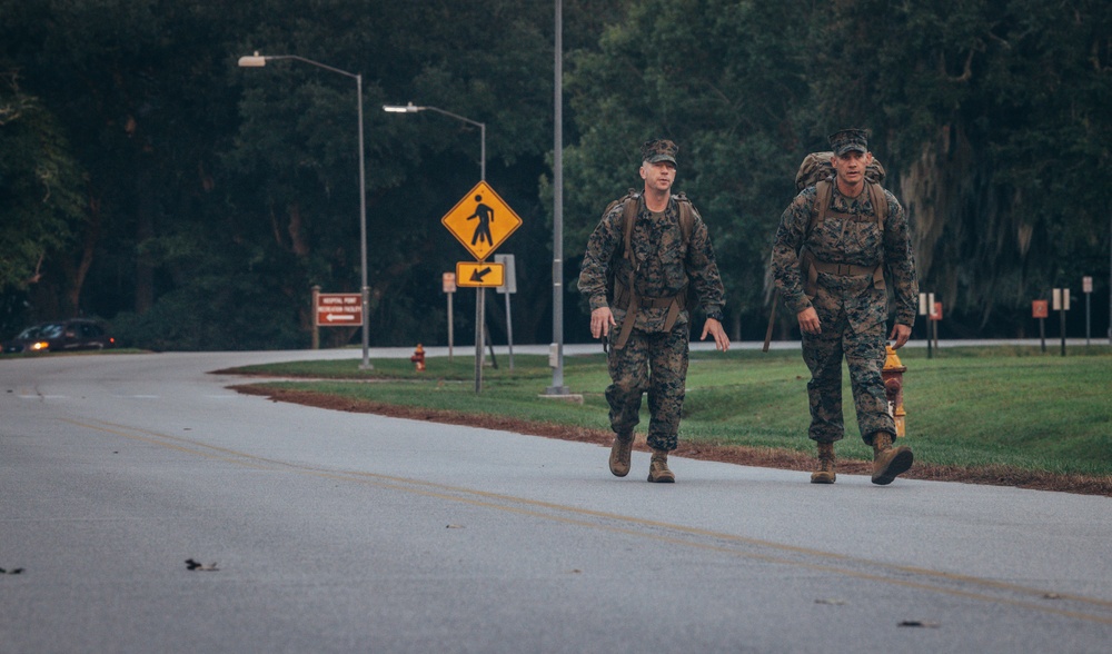 II MEF Marines Participate in Suicide Prevention Ruck