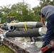 U.S. Army Corps of Engineers and South Florida Water Management work tirelessly to set up a pump system at Medard Reservoir to aid the flow of water to prevent flooding following Hurricane Milton on Oct. 10, 2024.