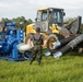 U.S. Army Corps of Engineers and South Florida Water Management work tirelessly to set up a pump system at Medard Reservoir to aid the flow of water to prevent flooding following Hurricane Milton on Oct. 10, 2024.