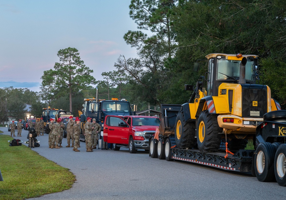 Florida Guard RED HORSE saddles up for Hurricane Milton relief