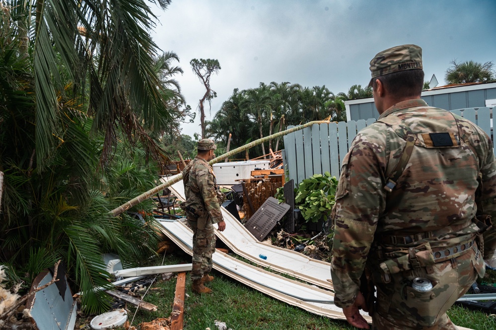 Florida, South Carolina Guard assist in search and rescue operations in tornado-torn east Florida in Milton aftermath